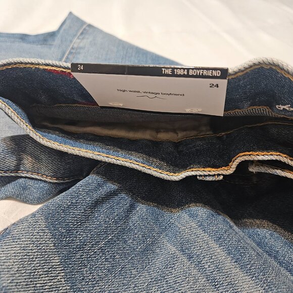 7 For all Mankind Vintage High Waist Josefina Boyfriend Jeans - Picture 10 of 12